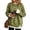 58#Army Green, variant on Crew Neck Sweatshirts Women Fake Two Piece Patchwork Leopard Print Cheetah Pullover Cute Oversized Long Sleeve Top Black S