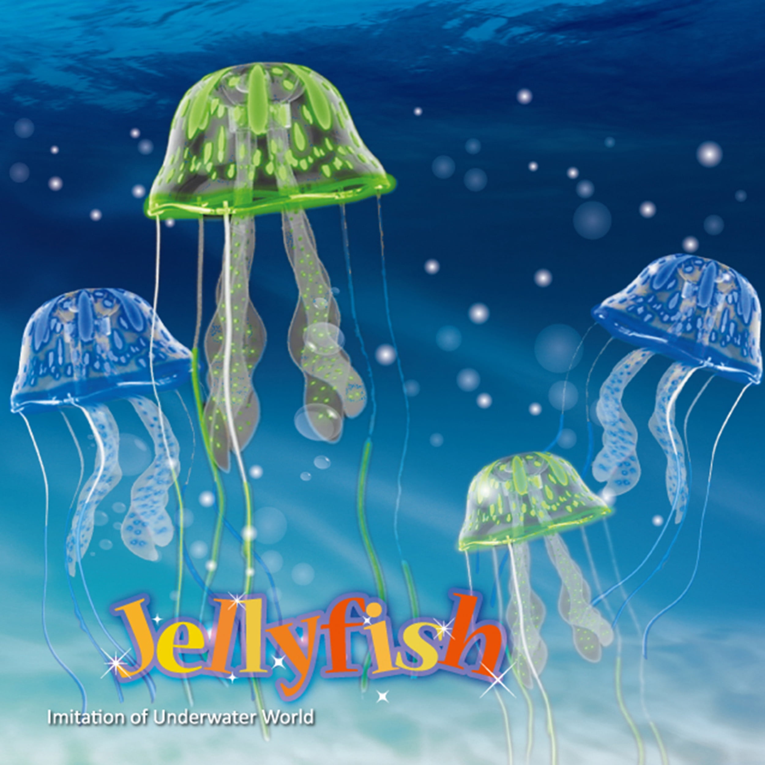 Aquarium Landscaping Jellyfish Decoration Package Coral Floating Fluorescent Fake Multi Color Superiorâ€‚Quality and Creative Practical design and Durable 