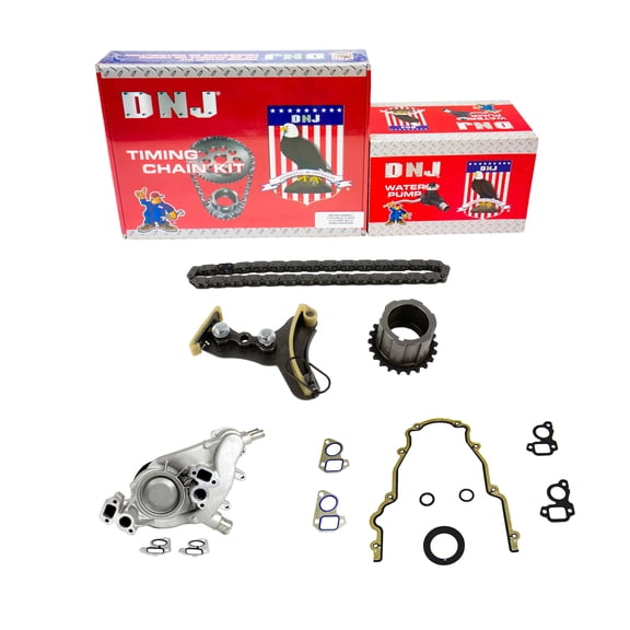 DNJ TK3216WP Timing Chain Kit with Water Pump Fits Cars & Trucks 07-17 Cadillac 6.2L V8 OHV 16V
