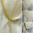 ODOMY 2 PCS Curtain Tie backs Curtain Tiebacks Plain Rope Cord Drape