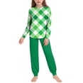 thumbnail image 5 of Atogsazn Kids Boys St. Patrick's Day Jogger Set Long Sleeve Sweatshirt Sweatpant Outfit Tops Clothing 02-Green 13-14 Years Fashion, 5 of 8