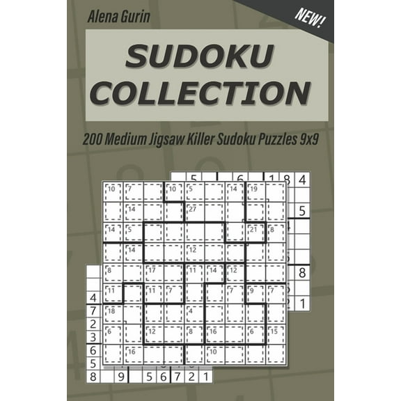 Sudoku Collection: 200 Medium Jigsaw Killer Sudoku Puzzles 9x9