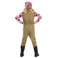 thumbnail image 2 of Costume de Fille Armée Camouflage Rose, 2 of 10