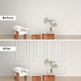 thumbnail image 6 of 3 Set Peel and Stick Wall Molding Kit, Self Adhesive Wainscoting Panels, Ready to Assemble Accent Wall Trim for Interior Wall Moulding Decor (31"x54"), 6 of 7
