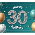 thumbnail image 4 of Balloon Decoration Happy Birthday Banner Metallic Balloons Confetti Design Photo Prop for 30th Birthday Celebration Party Event Decoration, 4 of 7