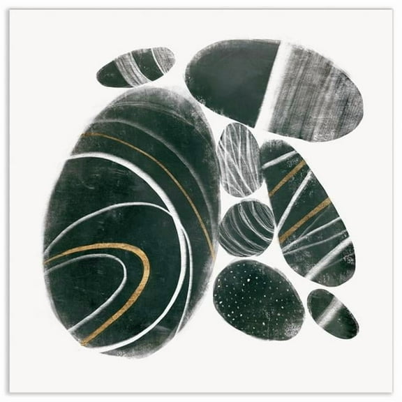 Empire Art"Mineralize I" Frameless Tempered Art Glass Wall Art