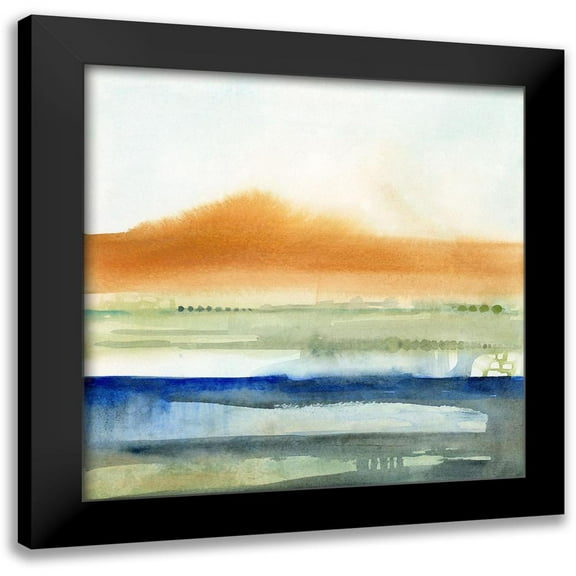 Borges, Victoria 12x12 Black Modern Framed Museum Art Print Titled - Sunwashed Strata II