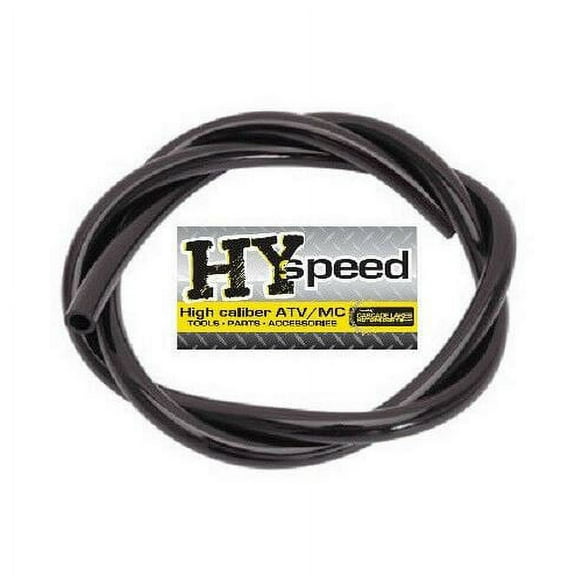 HYspeed PVC Fuel Gas Line 5/16" ID X 7/16" OD 3' Solid Black ATV Motorcycle