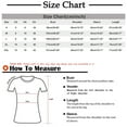 thumbnail image 3 of Blue Women's Short Sleeve T-shirt, Women'S V Neck Lace Edge Gradient Print Loose Seven Quarter Sleeve T Shirt,Women's Short sleeve T-shirt L, 3 of 6
