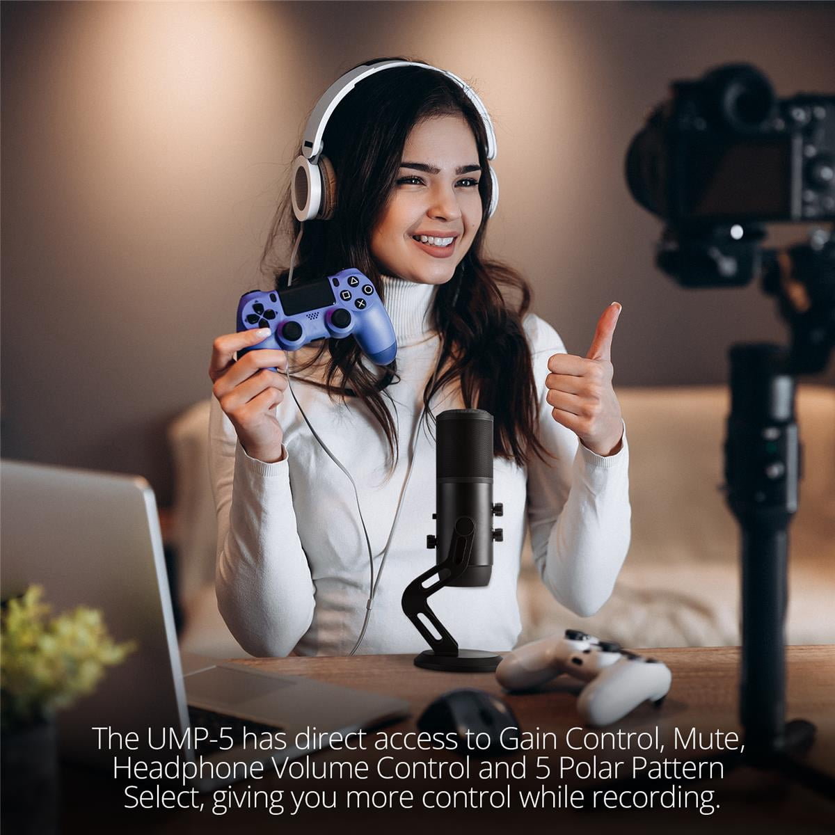 H&A UMP-5 Professional USB Multi-Pattern Condenser Microphone
