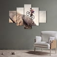 thumbnail image 3 of TISHIRON 5PCS Framed Sports Theme Canvas Wall Art Set,50"x24" Mountain Bike Wall Canvas Art Decor, 3 of 7