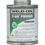 Weld-On 10211 P-68 PVC/CPVC Non-Bodied Primer - Fast Acting and Low-VOC, Clear, 1 Pint (16 fl oz)