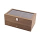 thumbnail image 5 of Caja organizadora de gafas de sol de madera con múltiples rejillas, organizador de relojes, vitrina 12 ranuras, 5 of 9