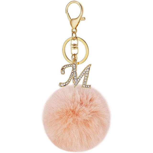 Letter Keychain,26 Letters A-Z Decorative Letter Keychain,Name Keychain for Women Girls Men Teenager Gift