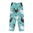 thumbnail image 3 of Lsque Lovely Roosters Print Women's Pajama Pants, Lounge Pant - Comfortable Home Wear,Elastic Waistband, Stylish Design-Small, 3 of 9