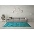 thumbnail image 3 of Ahgly Company Indoor Rectangle Oriental Light Blue Traditional Area Rugs, 8' x 10', 3 of 4