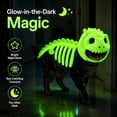 thumbnail image 7 of Glow in the Dark Dinosaur Skeleton Pet Clothes, Realistic 3D Pet Dinosaur Outfits, Plush Halloween Pet Hood Outfit, S, 7 of 7