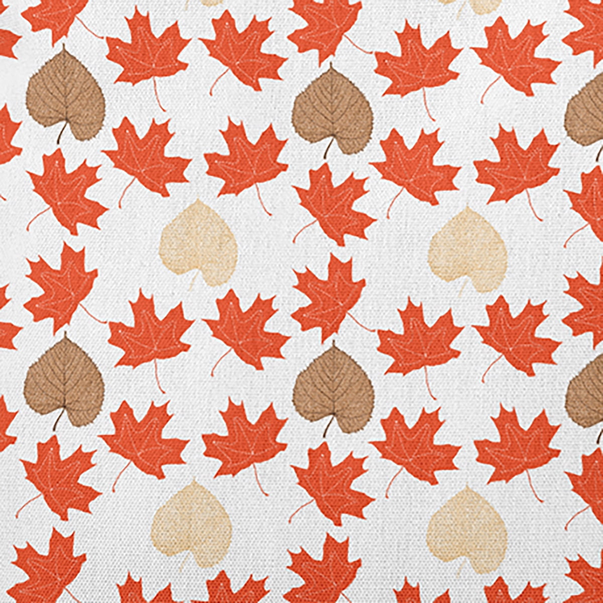 20" x 20" Simply Daisy Lots of Leaves Polyester Indoor/Outdoor Pillow, Harvest Orange Qty 1