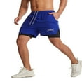 thumbnail image 4 of EIMELI Men‘s Running Shorts Double Layer Exercise Gym Workout Quick Drying Training Joggers 2 in 1 Sports Shorts with Zip Pockets Fluorescent Green XS, 4 of 7