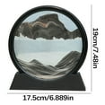 thumbnail image 3 of XIAOLE Sand Art Liquid Motion, 3d Hourglass Deep Sea Sandscape, Moving Sand Art Picture Round Glass Display Flowing Sand Frame, 3d Colored Quicksand Decor, Home Office Desktop Decor, 3 of 9