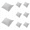 White 8PCS, variant on 4PCS Feather Down Pillow for Sleeping Decorative Pillows for Back, Stomach or Side Sleepers Pillows With Soft Cotton Cover Bed Sleeping Pillows King Size