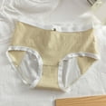 thumbnail image 2 of KHONTS Period Underwear for Women High Waist Seamless Panties Breathable Thin Comfy Soft Leak Proof Pants for Daily Wear Khaki M, 2 of 3