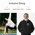 thumbnail image 6 of Firestone Apparel Zip Up Hoodie - Zippered Hooded Sweatshirt with Logo Shield Print – Unisex for Men or Women in Loose Classic Fit – Adult Sizes, 6 of 7