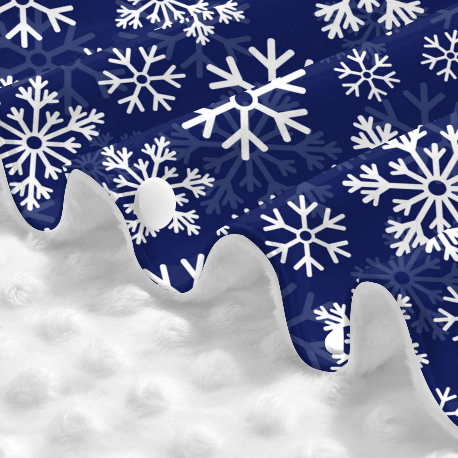 Car Seat Cover Baby - Snowflakes On Dark Blue Breathable Infant Car Seat Cover for Baby Carseat, Lightweight Comfort Baby Essentials Must Haves Newborn Stuff for Girl Boy
