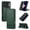 Darkgreen, variant on ELEHOLD Vintage Leather Wallet Case for iPhone 18 Pro, Slim Folio Protective Cover with Kickstand and Card Slots, Red