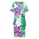 thumbnail image 3 of Vestido holgado con bolsillos para mujer falda con diseño de Humming Birds ropa coreana elegante, 3 of 6