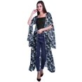 thumbnail image 2 of Moomaya Vêtements de Plage en Georgette Imprimée pour Femmes Long Cardigan, 2 of 5
