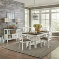thumbnail image 2 of Brook Bay 5 Piece Trestle Table Set in White, 2 of 8