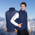 thumbnail image 5 of WREESH Unisex Heated Vest Lightweight Smart Electric Heated Jacket Winter Warm Outerwear Vests With 4 Heating Zones,Battery Pack Not Included Blue, 5 of 6