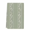 thumbnail image 2 of Green Flower Branch Kitchen Towels Set of 1, Spring Summer Farmhouse Botanical Absorbent Dish Towels for Kitchen, Microfiber Hand Towel, Quick Drying Tea Towel for Cleaning Decorative Dishcloths, 2 of 7