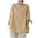 thumbnail image 5 of Vestidos Casuales Para Mujer, Blusas De Mujer De Moda Camiseta de manga corta para mujer, holgada e informal, 5 of 8