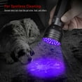 thumbnail image 2 of UV Flashlight, LED UV Torch UV Blacklight, Waterproof for Pet Clothing Detection/Travel, 1Pcs, 2 of 8