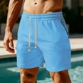 thumbnail image 3 of Perfectbot Men's Summer Casual Jogging Shorts Elastic Waist Drawstring Breathable Sport Shorts, 3 of 5