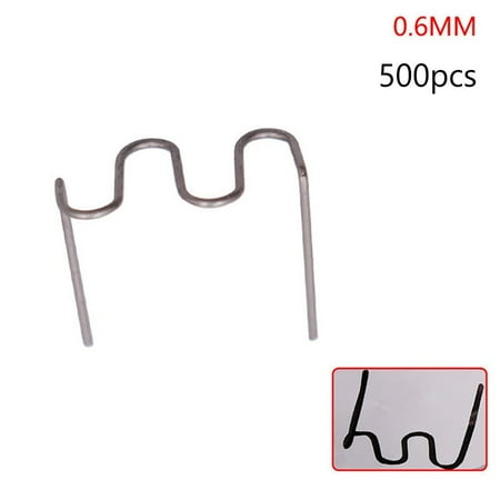 

500PCS 0.6mm Wave Hot Stapler Staples For Car Bumper Plastic Welder Repair Kit