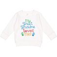 thumbnail image 2 of Inktastic My Great Grandma Loves Me for Grandson Toddler Sweatshirt, 2 of 4