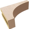 thumbnail image 6 of 3"W x 9"D x 6"H Classic Stockport Rough Cedar Woodgrain TimberThane Corbel, Primed Tan, 6 of 6