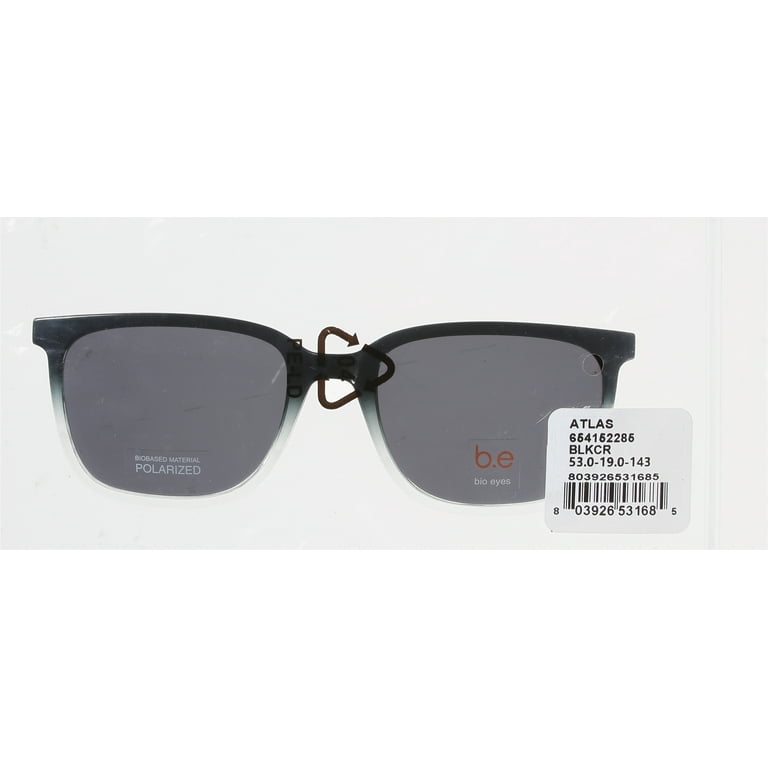 Bio Eyes Men's Atlas Sunglasses Clip Only, Black Gradient HSA/FSA