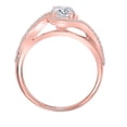 thumbnail image 3 of Aonejewelry 3/4 Carat Diamond Engagement Wedding Ring In 10K Solid Rose,White & Yellow Gold, 3 of 7