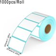 thumbnail image 2 of PinesC 1000 Self Adhesive Label Sticker Address Labels Blank Roll 57mm x 32mm Office Kitchen White Food Labels (1 Roll), 2 of 5