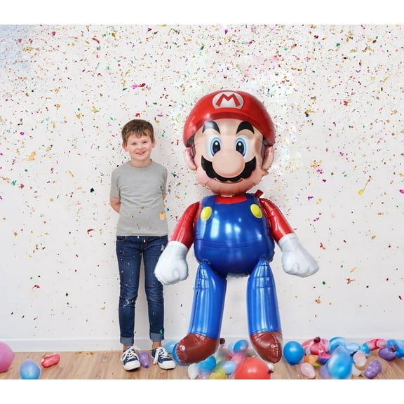 60 Inch Large Size Mari Balloon Game theme Birthday Party Balloon Superhero Balloon