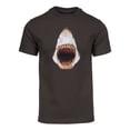 thumbnail image 1 of T-Shirt à Manches Courtes Attaque de Requin pour Hommes - Marron - 3TG, 1 of 1