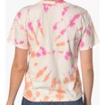 thumbnail image 2 of HURLEY Womens Orange Tie Dye Short Sleeve Crew Neck Top Juniors S, 2 of 2