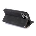 thumbnail image 6 of SaniMore for iPhone 14 Pro Magnetic Closure Flip Wallet Case with Hidden Mirror, Premium PU Leather Cover with Wrist Strap Card Slot & Kickstand Shockproof Protective Shell, Black, 6 of 9