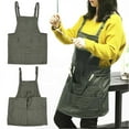 thumbnail image 3 of Painting Pottery Apron Adult Canvas Drawing Apron Artist Work Accessory with Pocket, 3 of 4