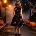 thumbnail image 6 of Piuwrlz Girls Cos Perform Dress for Girl Halloween Party Dresses Red Size 4 T, 6 of 9