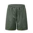thumbnail image 4 of lcziwo Birthday Gifts, Women's Shorts Casual Elastic Waist Summer Workout Short Pants Quick Dry Soft Golf Lace Up Athletic Shorts with Pockets Green XXL, 4 of 9
